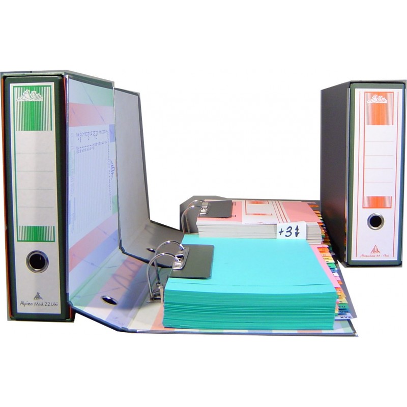 MaxiClam binder with increased capacity - back recorder 10 cm